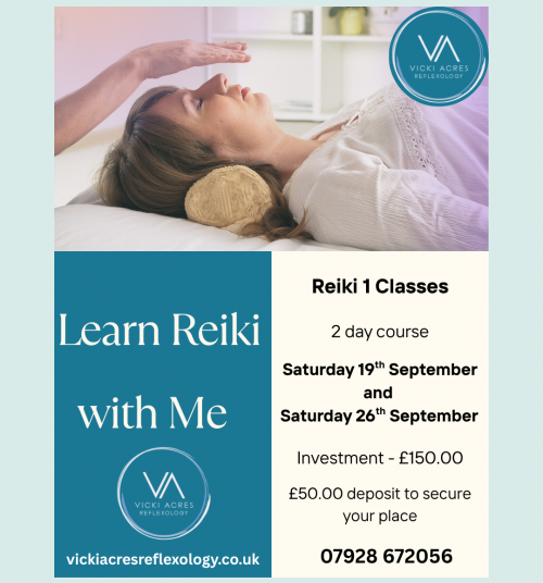 Reiki Level 1 Class 19th & 26th September 2026